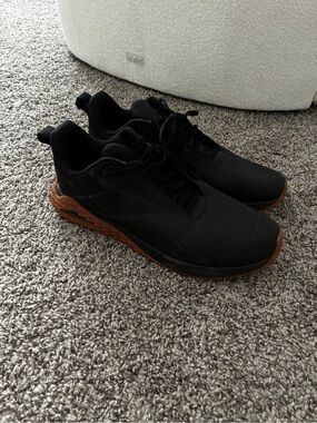 Reebok Men's Black Sneakers with Brown Outsole